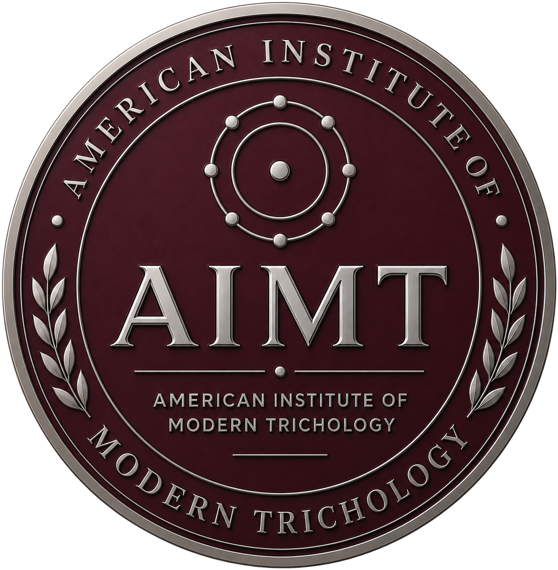AIMT certification seal — American Institute of Modern Trichology